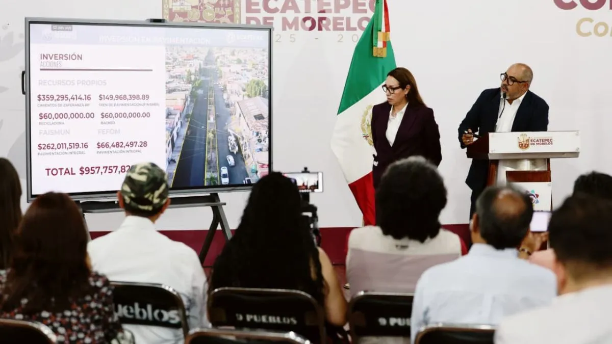 Ecatepec repavimenta 157 kilómetros de vialidades en lo que va del año