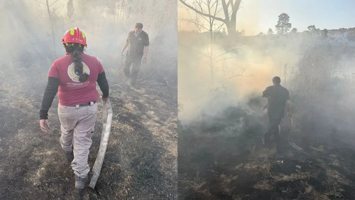 Incendio en Tepotzotlán movilizó a cuerpos de emergencias de diferentes municipios