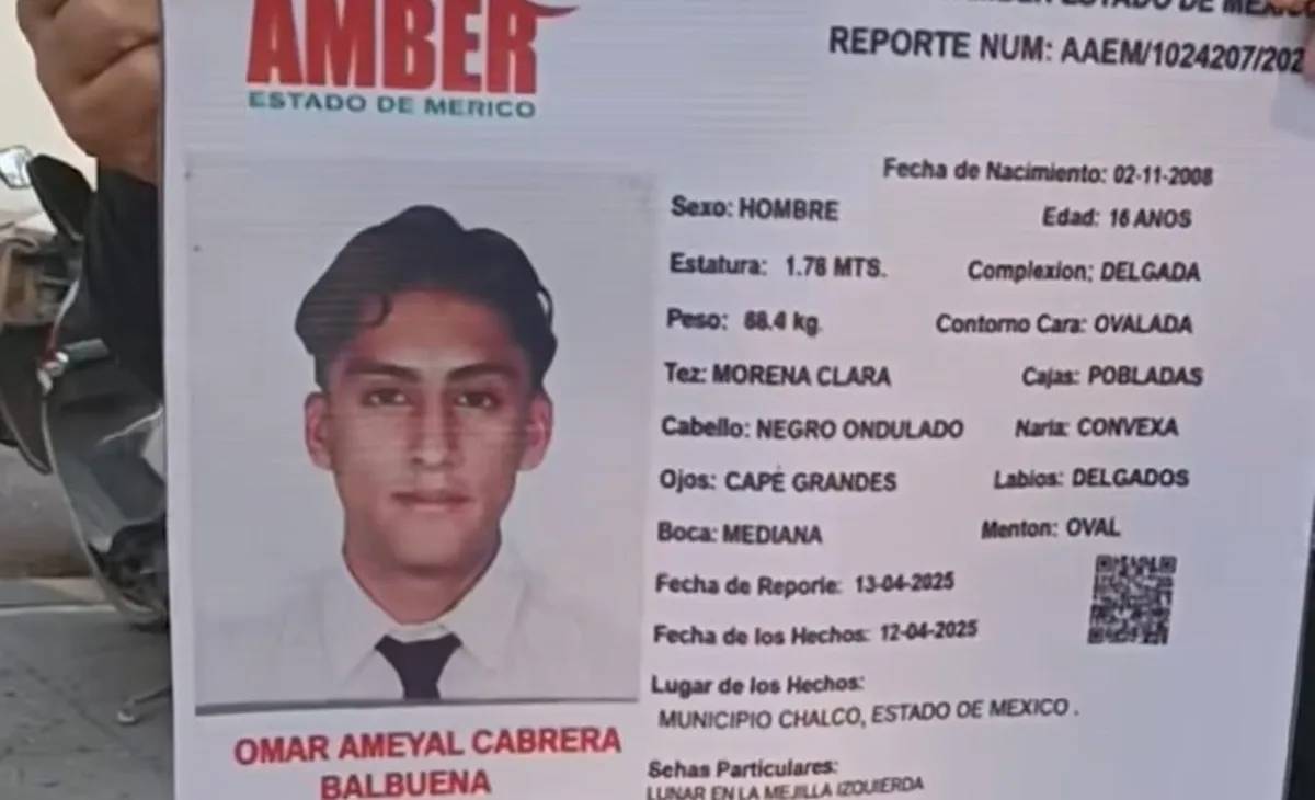Intensifican búsqueda de  Omar Ameyal, desaparecido en Chalco