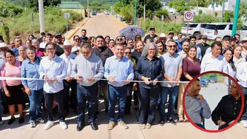 Graciela Domínguez y José Paz inauguran obras de pavimentación en Badiraguato con una inversión de 20 mdp