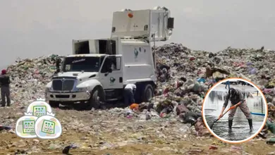 Más de mil toneladas de residuos no fueron recogidas.