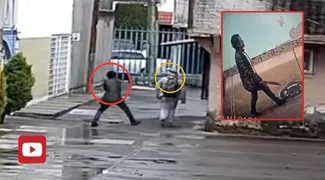 Atrapan en la Agrícola Oriental a sujeto que golpeó brutalmente a peatón.