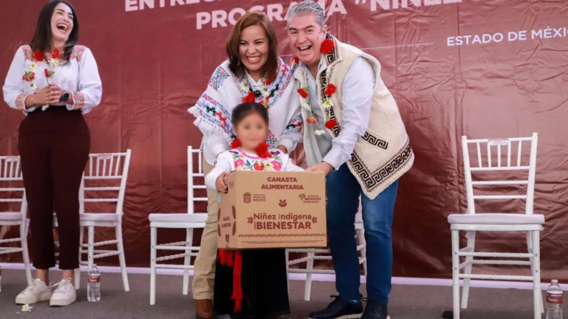 GEM entrega canastas alimentarias a niños indígenas