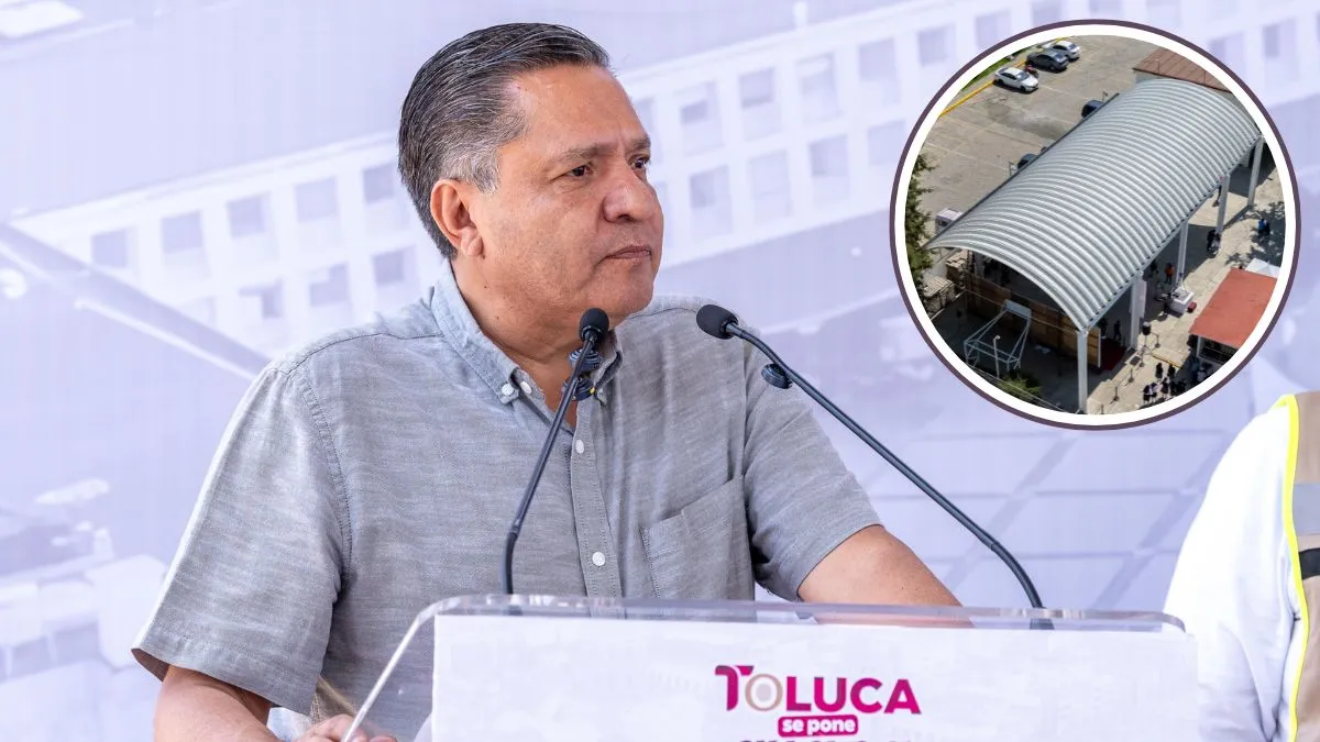 Ricardo Moreno dignifica escuelas toluqueñas con la entrega de arcotechos