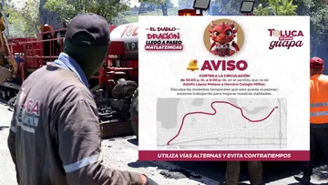 Cerrarán parcialmente Paseo Matlazincas por trabajos de pavimentación, habrá desvíos viales