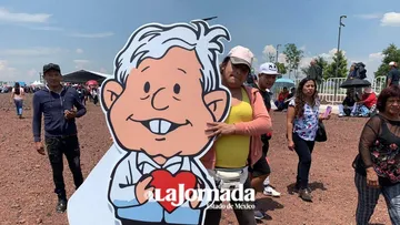 Miles esperan a AMLO en el Parque Ecológico Lago de Texcoco