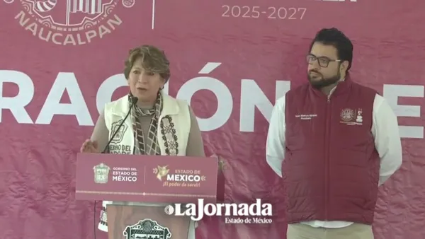 Delfina Gómez e Isaac Montoya inauguran lateral del Periférico en Naucalpan