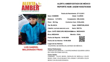 Alerta Amber: Se busca a Luis Gabriel Maldonado Frías, desaparecido en Ecatepec