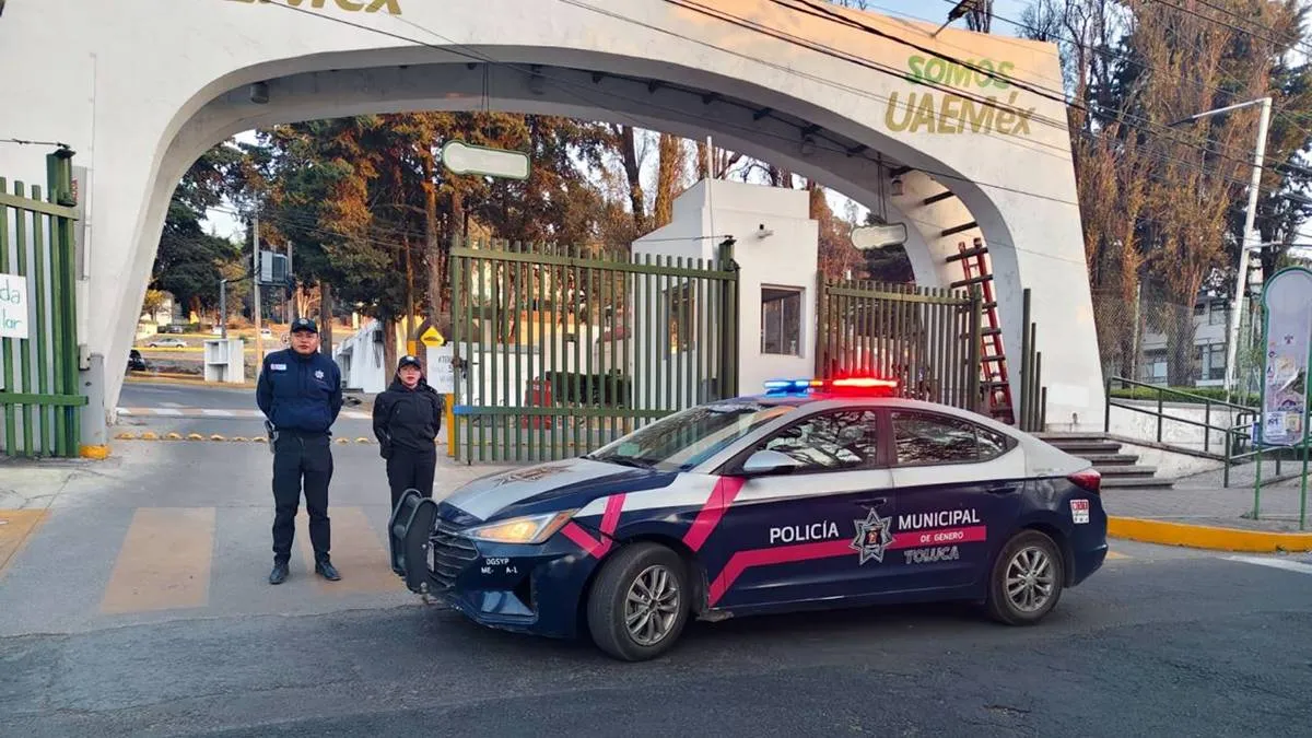 #Potrogate Patrullajes en CU UAEMéx, parte del operativo Sendero Seguro