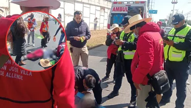 Tras el incidente, cuerpos de emergencia acudieron al sitio para brindarle atención médica; se informó que presentó heridas leves y no requirió traslado de urgencia.