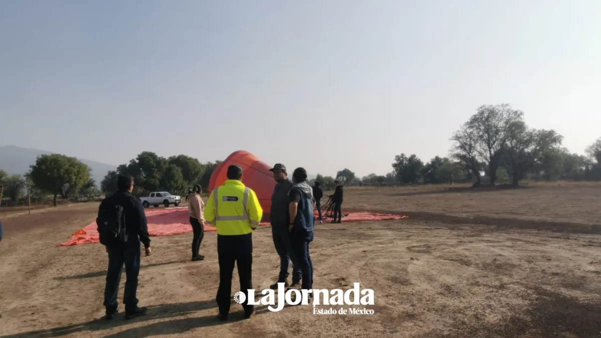 Se mantienen vuelos de globo en Teotihuacán pese a accidente