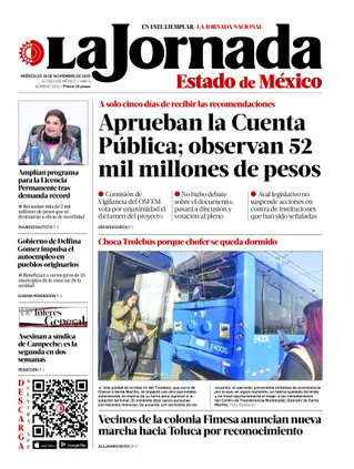 La Jornada Edomex | 19 de noviembre de 2025