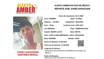 Alerta Amber: Se busca a Karet Alexander Martínez Morán; desapareció en Ecatepec