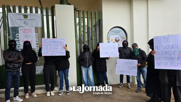 #Potrogate | Estudiantes de Antropología realizan manifestación pacífica en el plantel