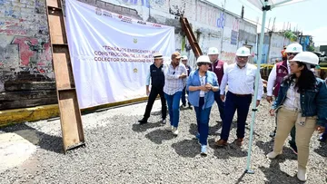 Delfina Gómez rescata Colector Solidaridad para evitar inundaciones en Chalco