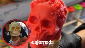 Helados de calaveritas en Toluca como parte de la celebración del Día de Muertos