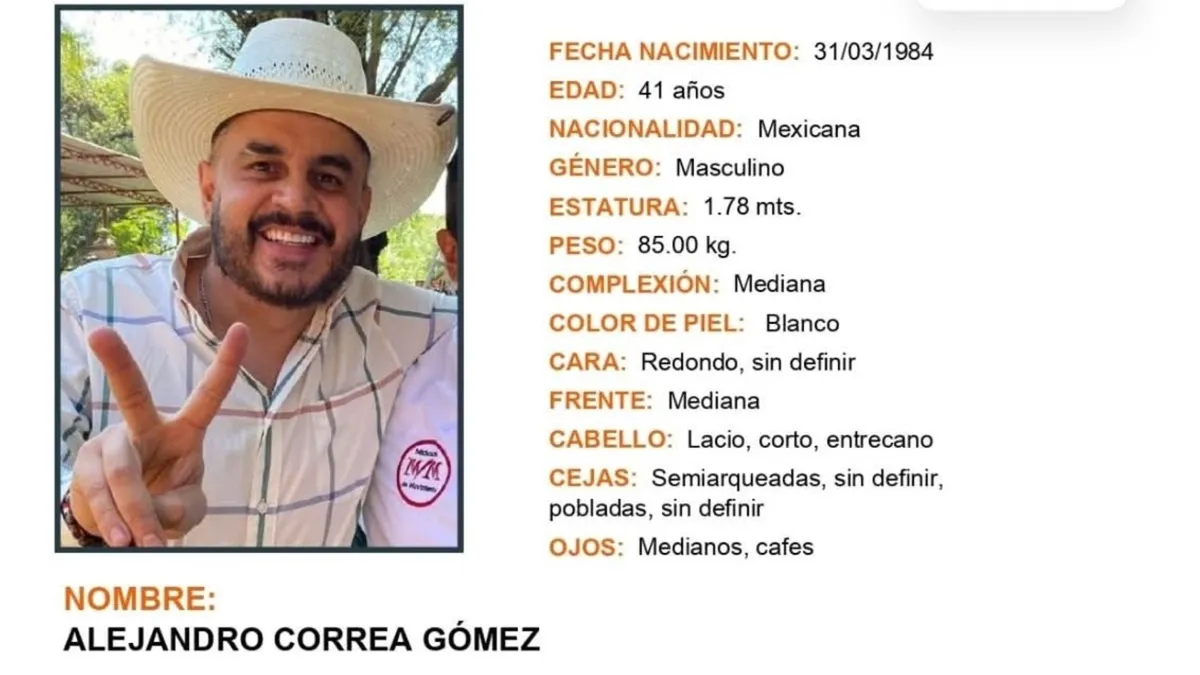 Fiscalía de Michoacán emite ficha de búsqueda para localizar al ex presidente municipal de Zinapécuaro