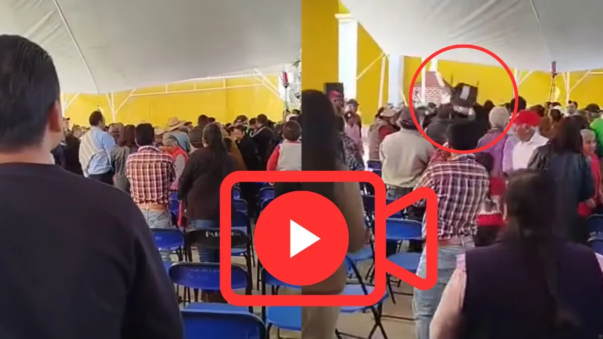 Feligreses y ciudadanos se pelean en Acahualco, Zinacantepec; piden renuncia del párroco [VIDEO]