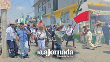 Comunidad de La Conchita Coatipac, Calimaya, representa la Batalla del 5 de Mayo