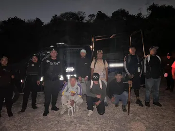 Excursión nocturna termina en rescate en la Sierra de Guadalupe.