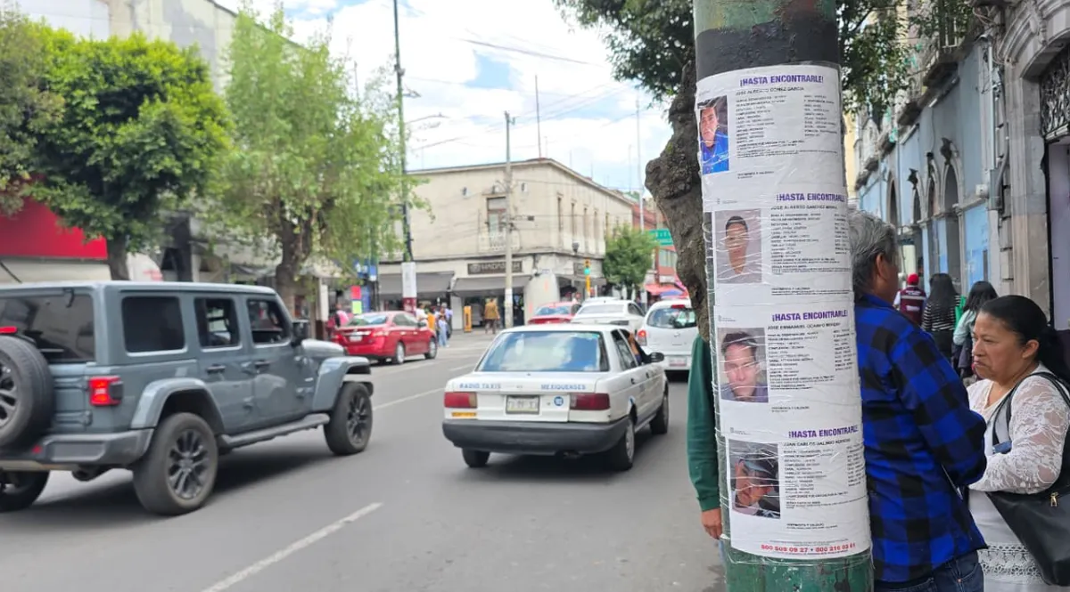 Las calles de Toluca no olvidan: Crónica de los postes de búsqueda en el centro