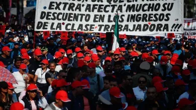 Miles de trabajadores tomaron el Centro Histórico para pedir una reforma laboral que acorte la jornada semanal