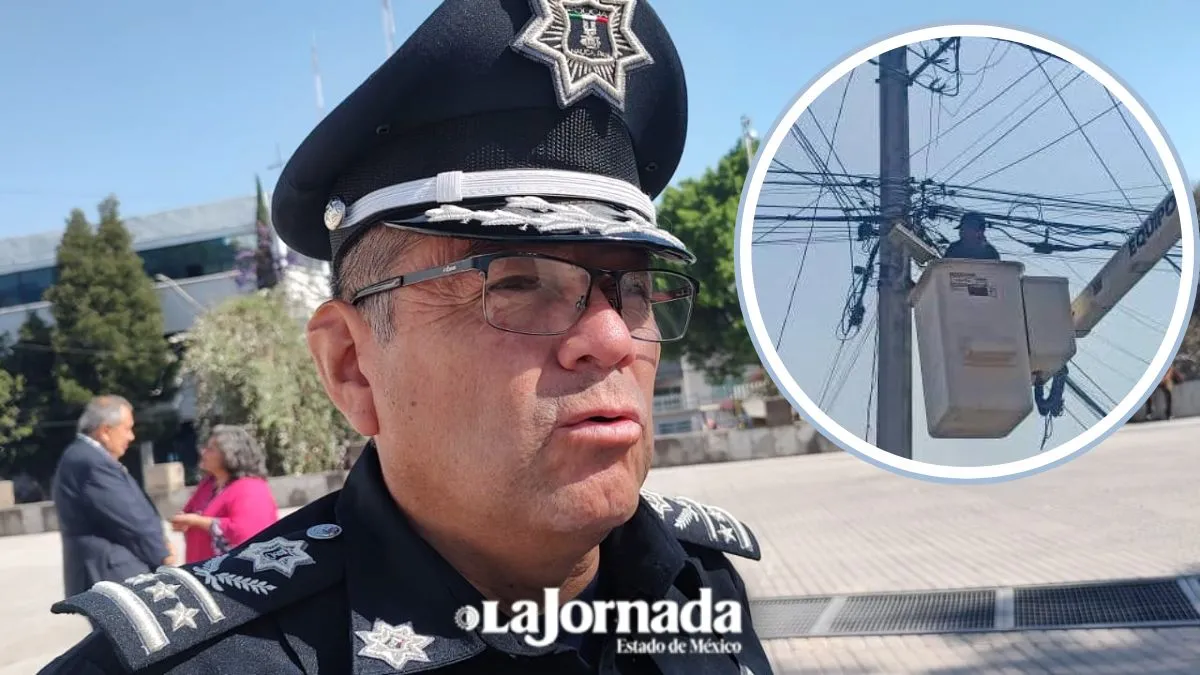Policía realiza barrido de cámaras de videovigilancia irregulares en Naucalpan