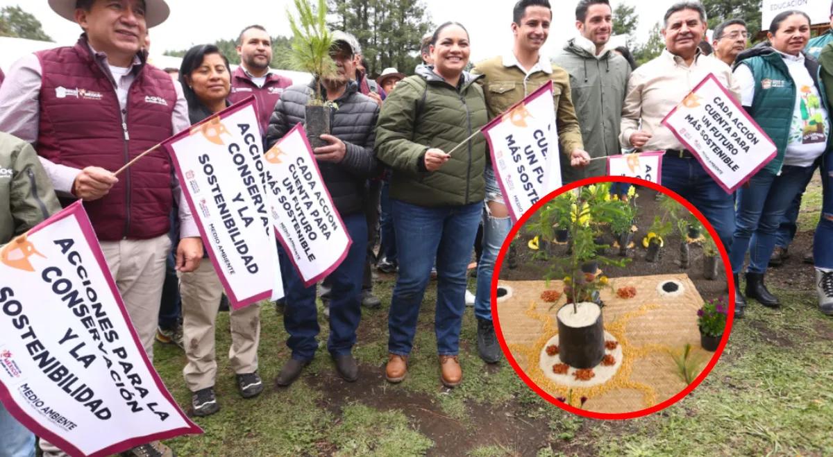 Arranca Programa de Restauración 2025 en Edomex con la plantación de 2 mil árboles en Santa Ana Jilotzingo