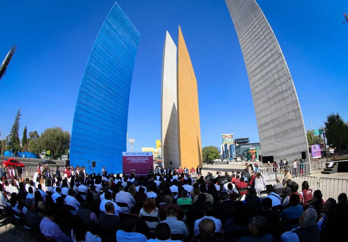 Acompaña alcalde Isaac Montoya a la gobernadora Delfina Gómez a banderazo de la rehabilitación integral del Periférico Norte