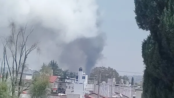 Se reporta que la explosión en Tultepec fue de fuerte magnitud.