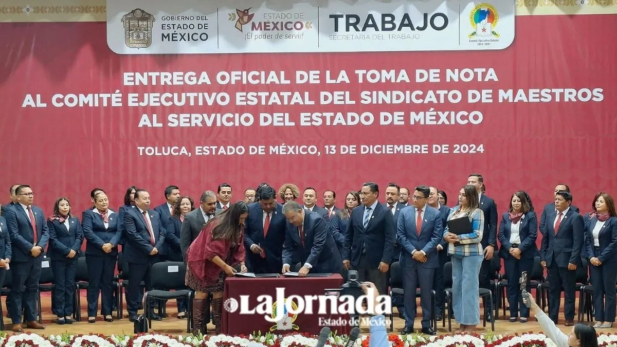 Toma de nota fortalece al Comité Ejecutivo Estatal del SMSEM