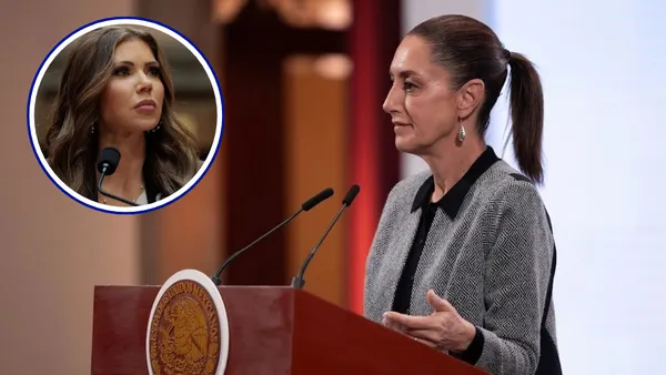 Claudia Sheinbaum desmiente acusaciones de Kristi Noem sobre protestas en EU.