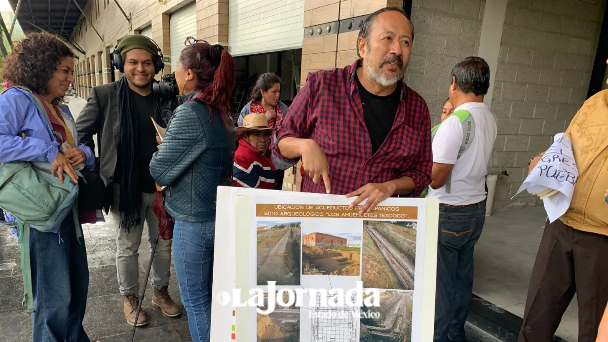 Colectivos inician defensa legal contra construcciones sobre vestigios prehispánicos en Texcoco