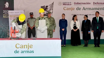 Sheinbaum y Segob resaltan avance del programa de desarme con más de 11 mil armas retiradas