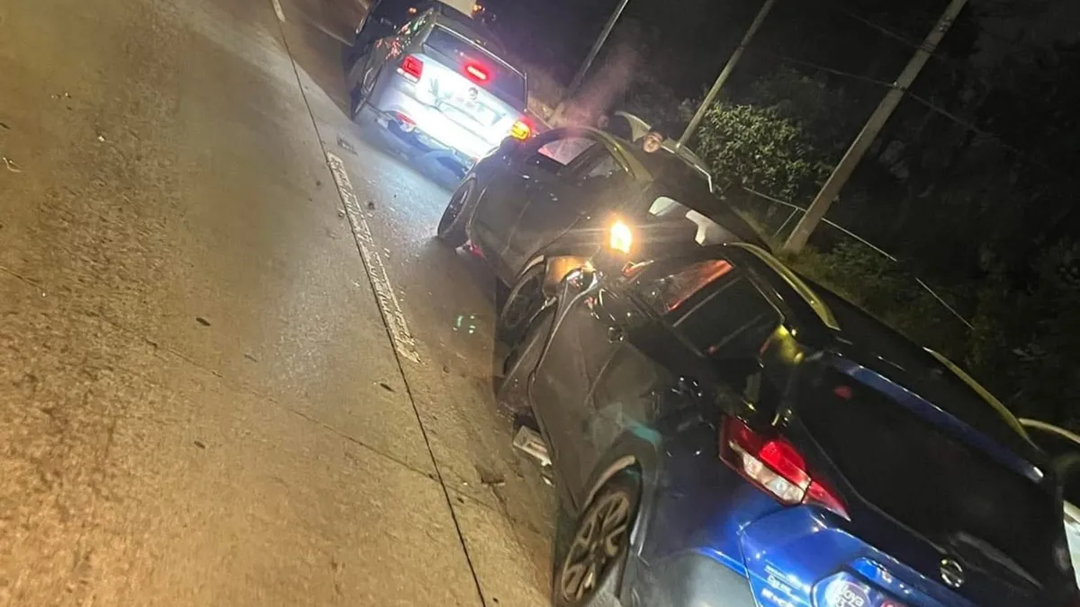 Se registra carambola en la México-Toluca