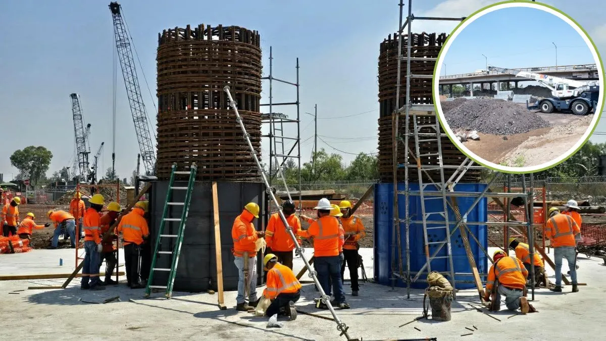 Reconstrucción del puente vehicular de Periférico Oriente avanza tras daños estructurales