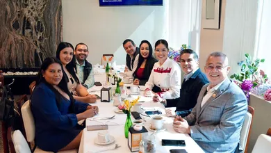 Geraldine Ponce y Pavel Jarero en encuentro político de Morena en Nayarit.