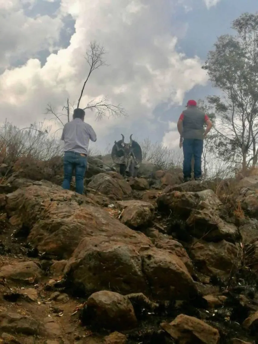 Hallan una figura demoníaca en la Sierra de Guadalupe, Tultitlán