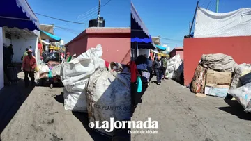 Basura inunda Mercado Juárez en Toluca