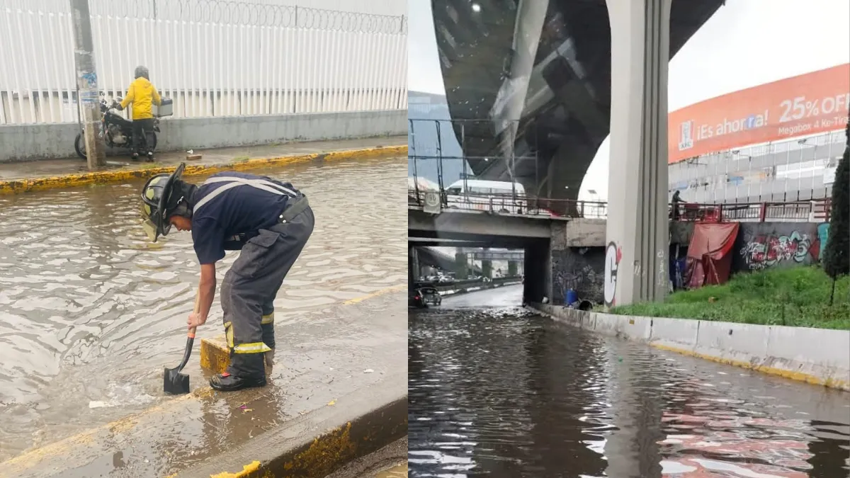 Lluvias y granizo generan encharcamientos en varios municipios del Valle de México