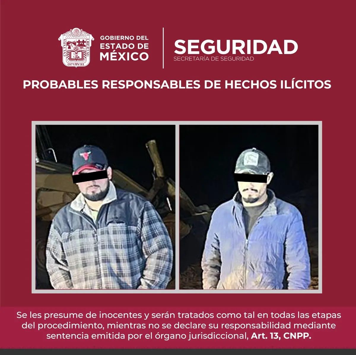 Edomex: detienen a dos presuntos taladores en Las Trojes