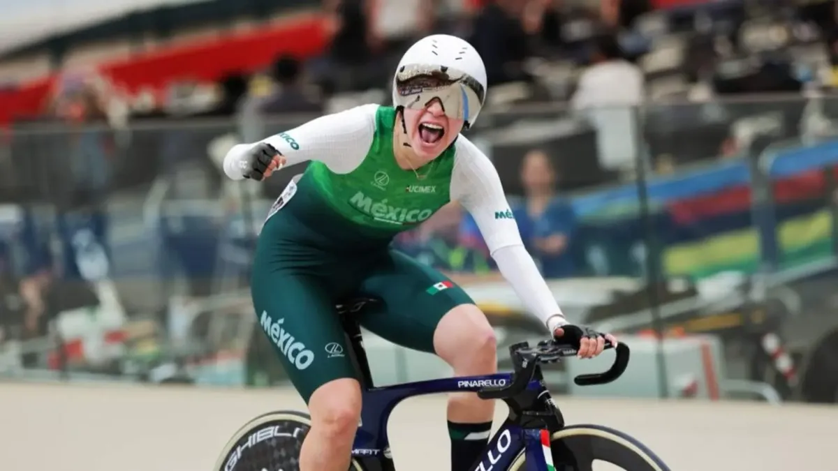 Yareli Acevedo, campeona mundial de ciclismo de pista 2025