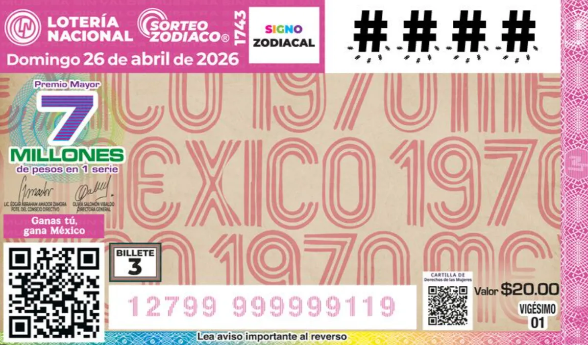 Lotería Nacional y Panini presentan los billetes 3 y 4 que forman parte del álbum Retro de Fútbol para este Sorteo Zodiaco
