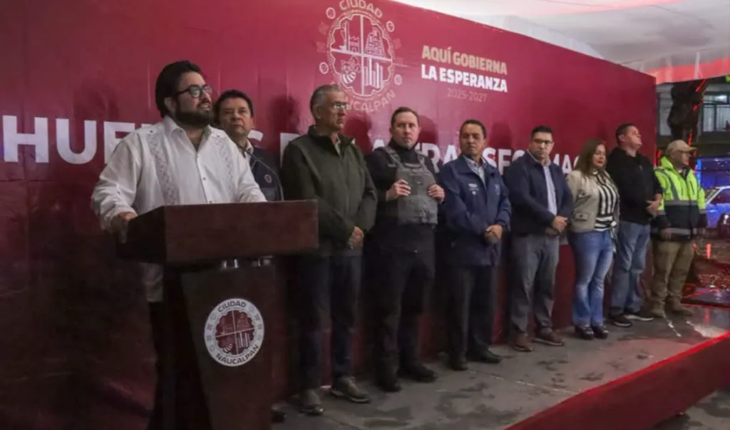 Isaac Montoya inicia rescate vial de La Ahuizotla y Sánchez Colín en Naucalpan