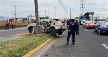 Toluca: Un muerto y un herido de gravedad deja carambola en Bulevar Aeropuerto