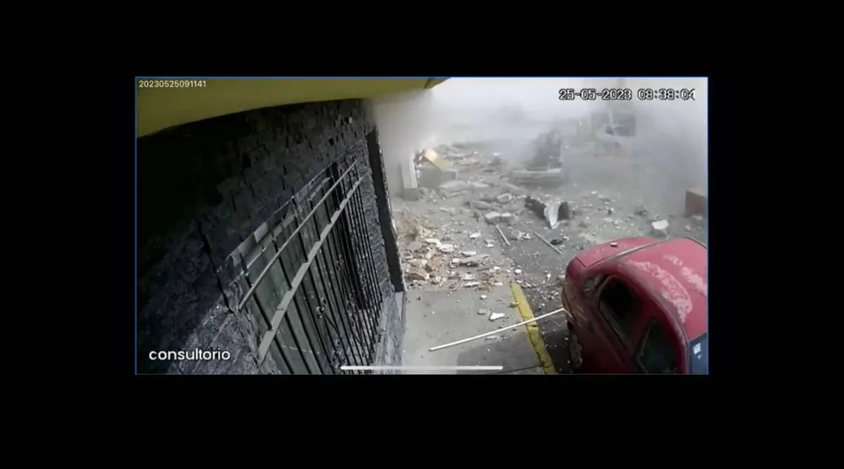 Video: Momento de la explosión en panadería de Toluca