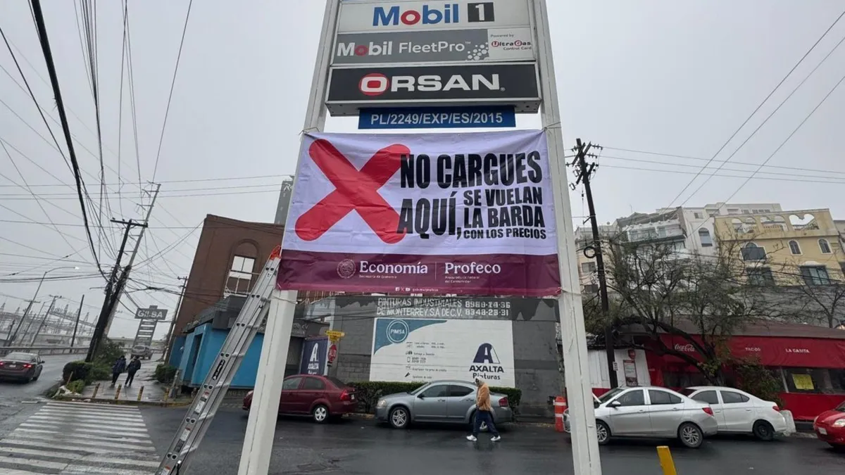 Profeco coloca mantas en gasolineras por precios altos