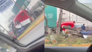 Continúan los trabajos para retirar la unidad.