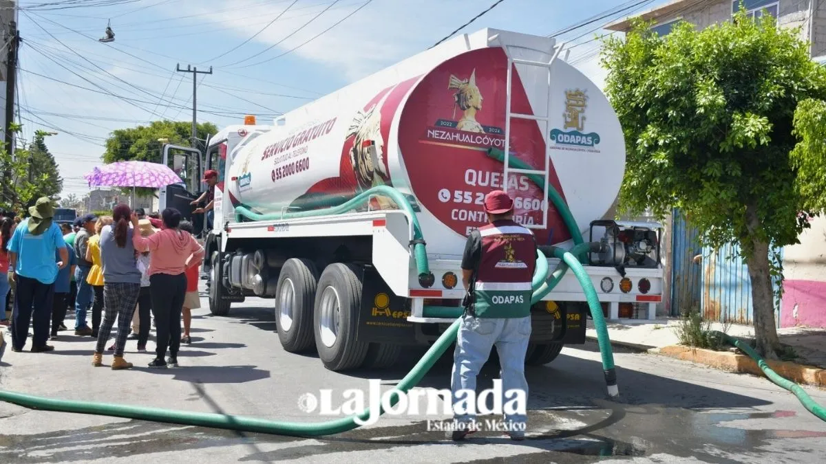 Nezahualcóyotl: realizan operativo por reparto de agua en pipas