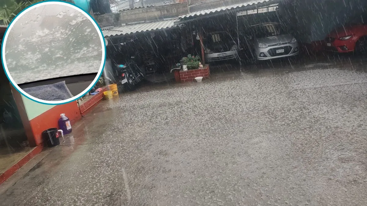 Automovilistas reportan lluvia con granizo en el Valle de México
